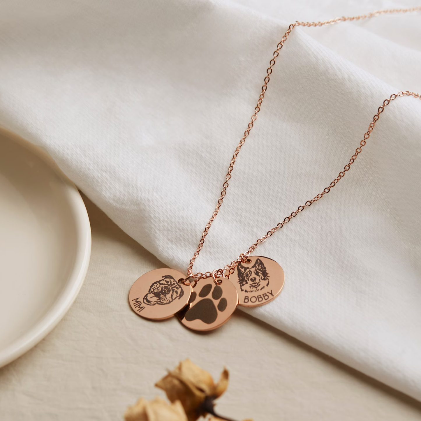 Personalized Pet Portrait Necklace