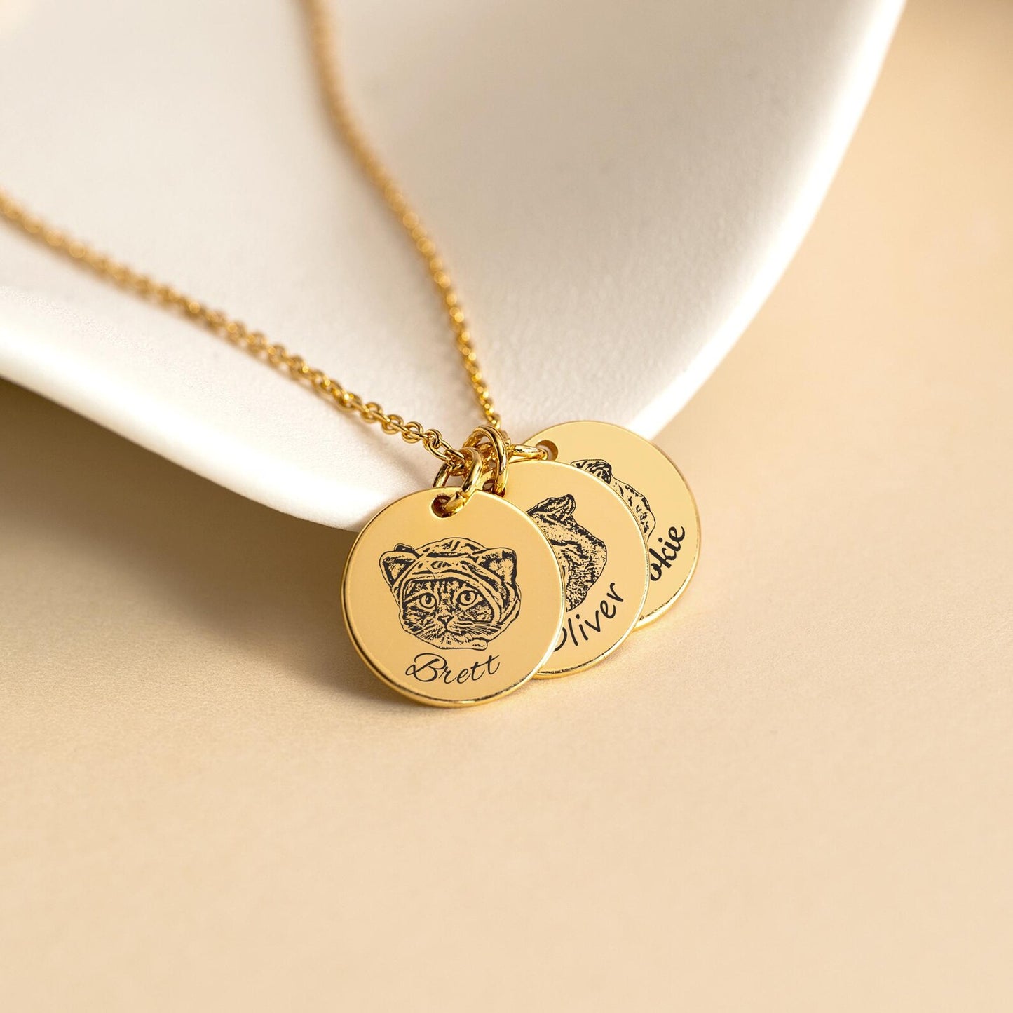 Personalized Pet Portrait Necklace