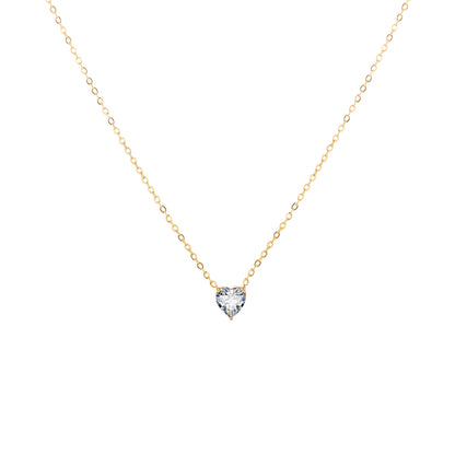 Custom Heart Birthstone Necklace