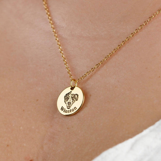 Personalized Pet Portrait Necklace