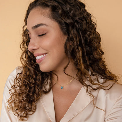 Teardrop Birthstone Necklace
